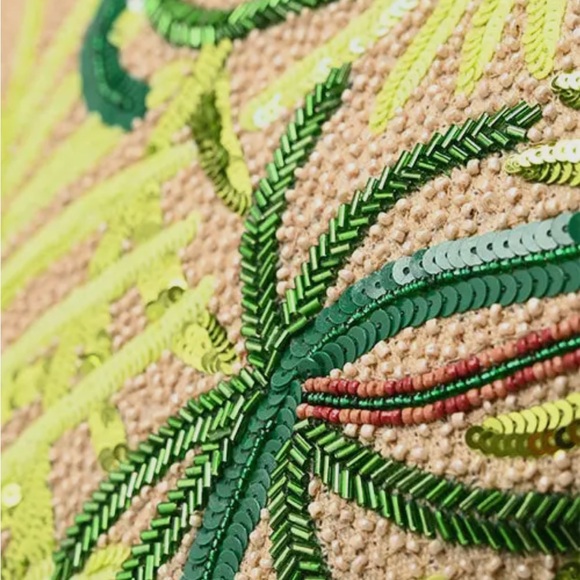 Palm Tree Beaded Tote - Picture 3 of 15